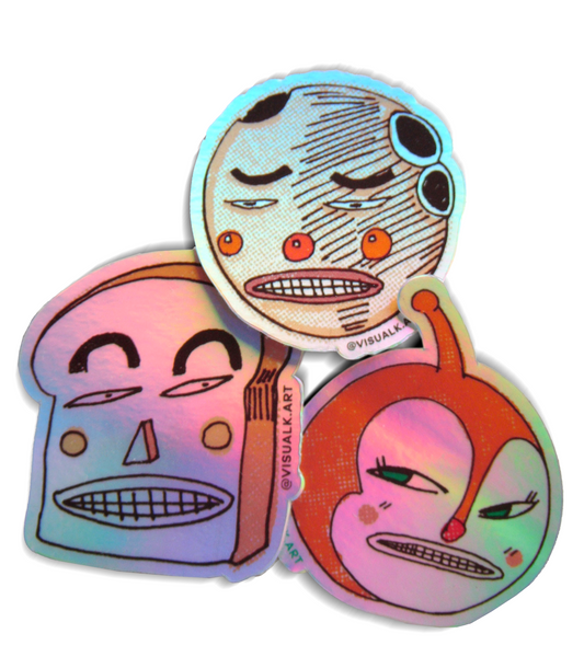 holo anpanman sticker set