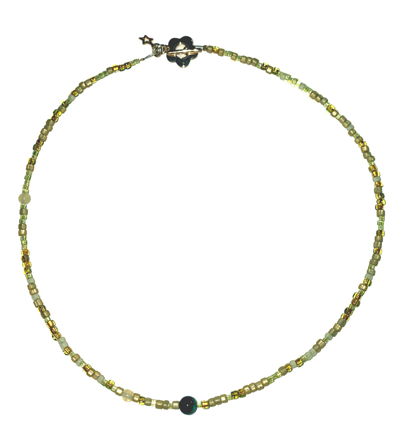 Mizuna Mix glass bead necklace